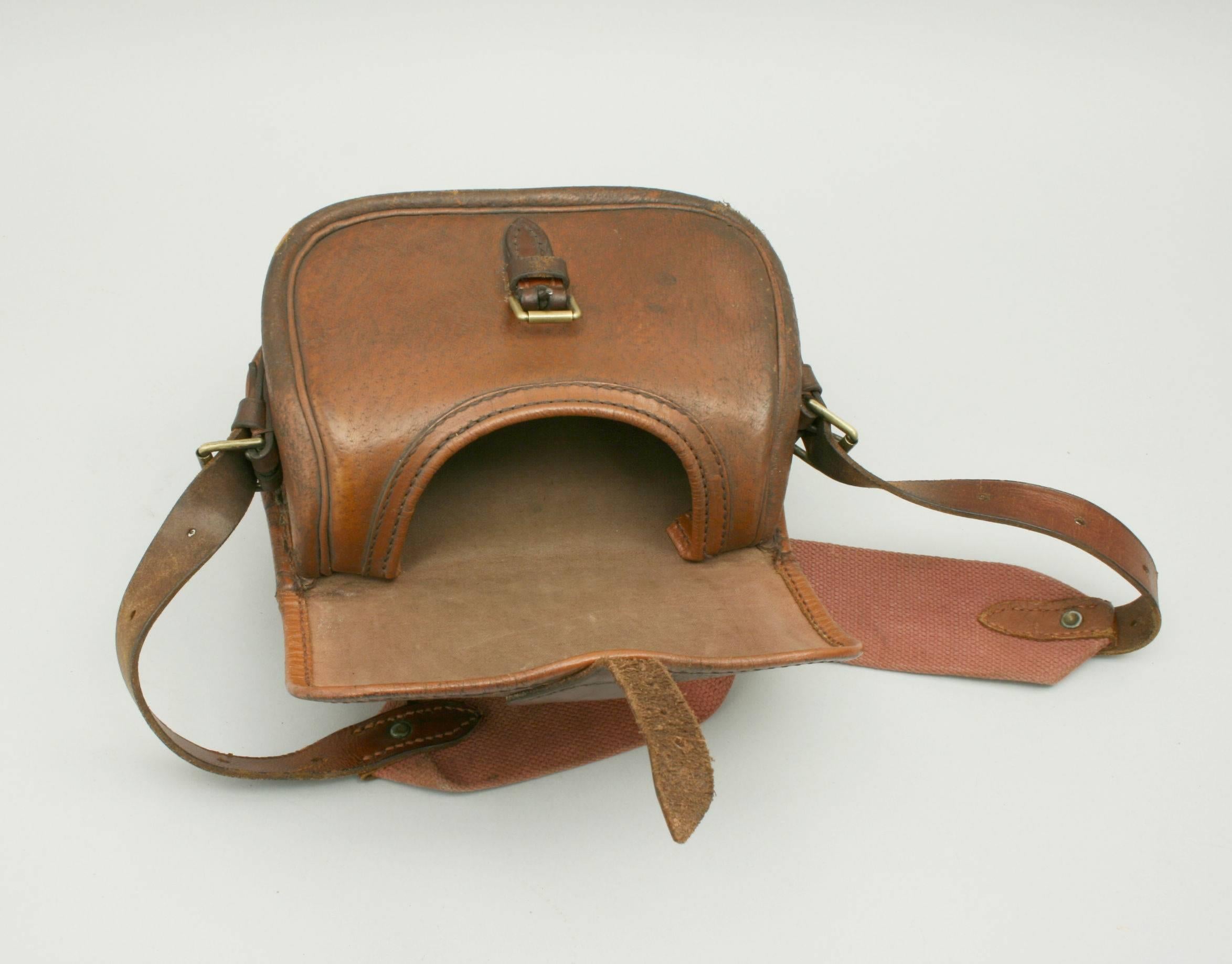 Mid-20th Century Leather Payne Galwey Cartridge Bag