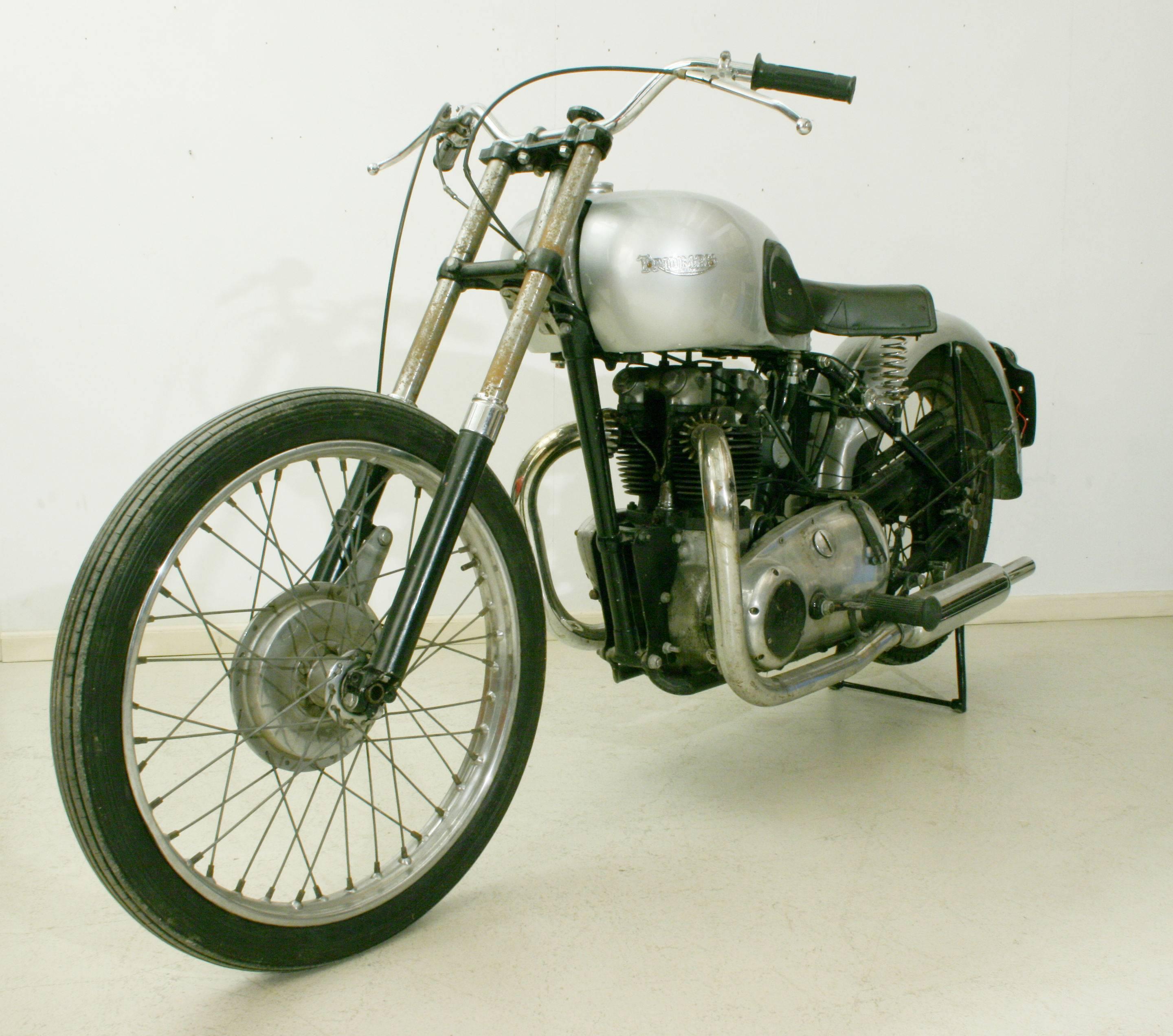 Mid-20th Century Triumph Speed Twin Motorcycle