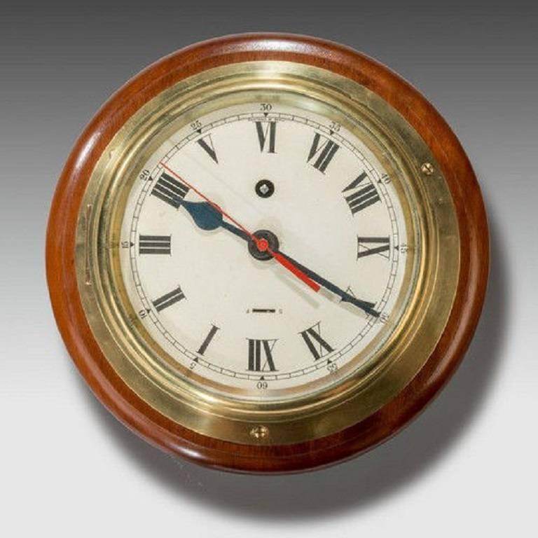 Smiths Astral Ship's Bulkhead Clock with 8 Day Movement and Dial For