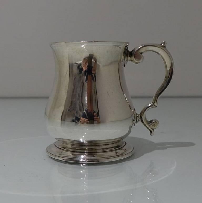 Mid-18th Century George II Sterling Silver Antique Mug London, 1742 Henry Brind 2