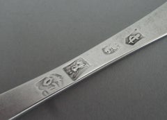 Pair of William III Trefid Spoons made in 1698 by Seth Lofthouse