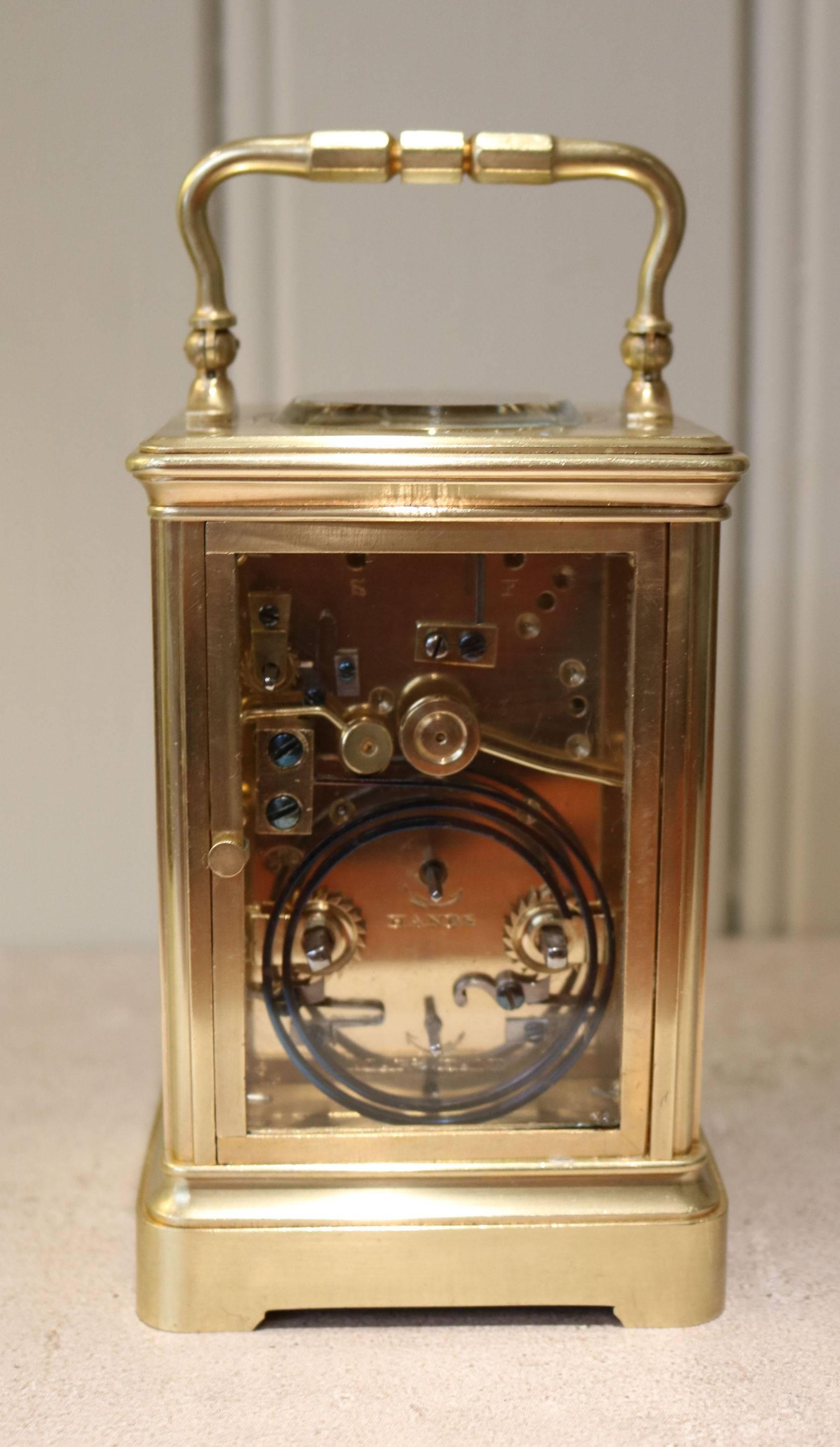 Fine Striking Carriage Clock by Drocourt For Sale 2