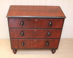 Pine Faux Mahogany Chest of Drawers