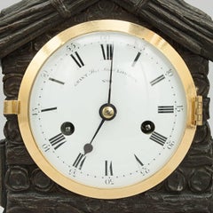 Antique Mantel Clock by Grant, Black Forest Type Design