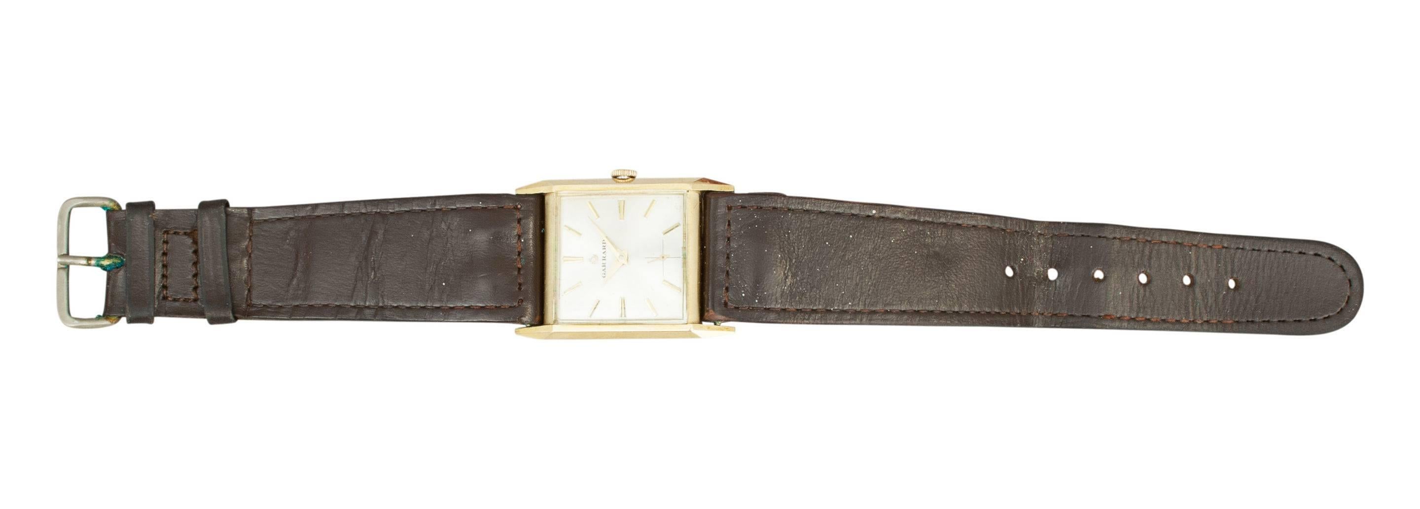 Mid-20th Century Vintage 9-Carat Gold Men's Wrist Watch, 1964