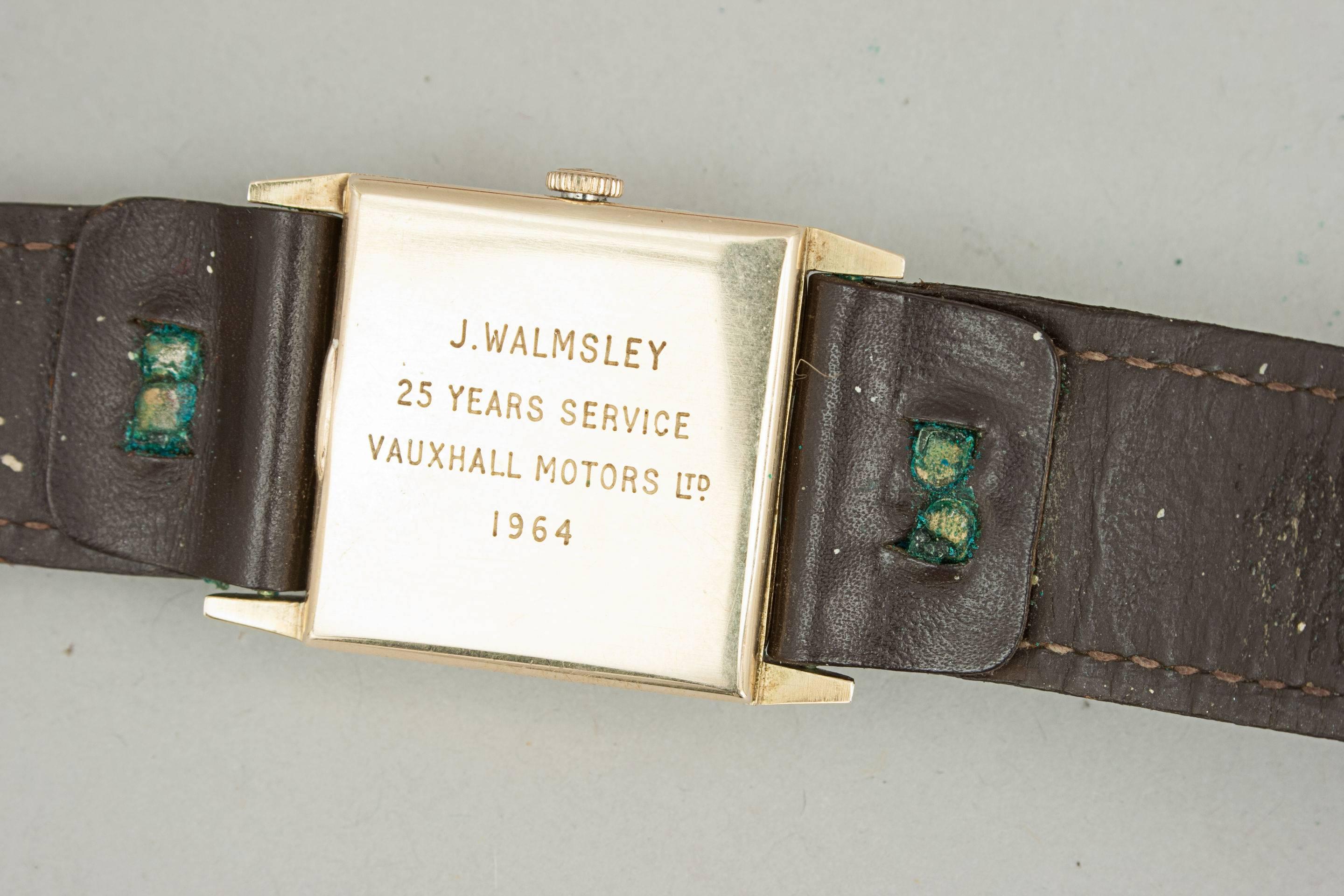 Vintage 9-Carat Gold Men's Wrist Watch, 1964 4