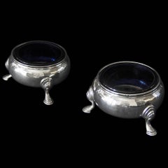 Pair of Victorian Sterling Silver Salt Cellars