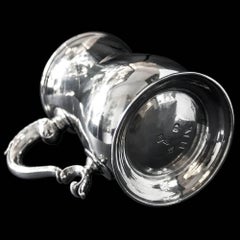 English Antique Georgian Silver Pint Mug