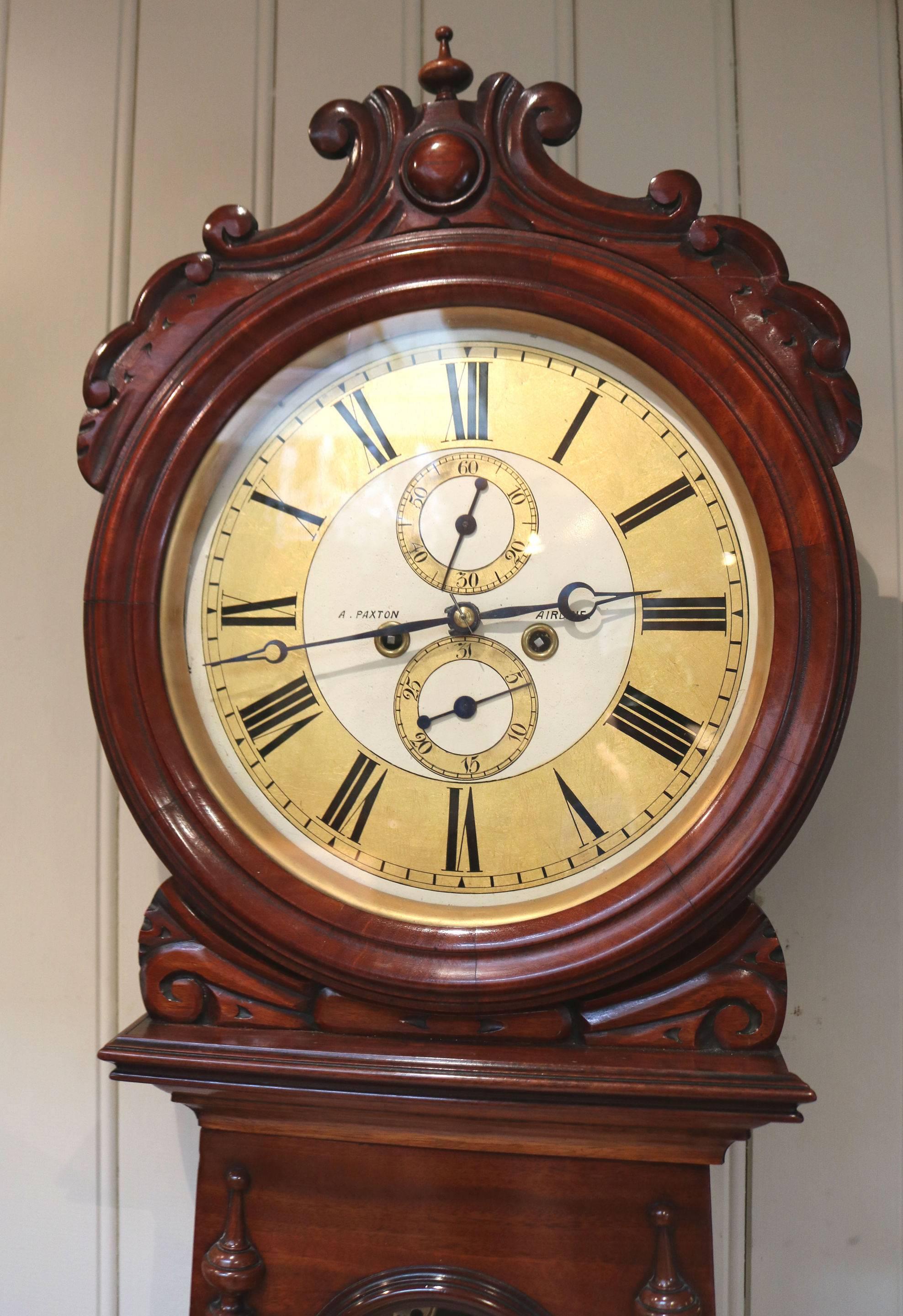 Scottish Drumhead Longcase Clock 3