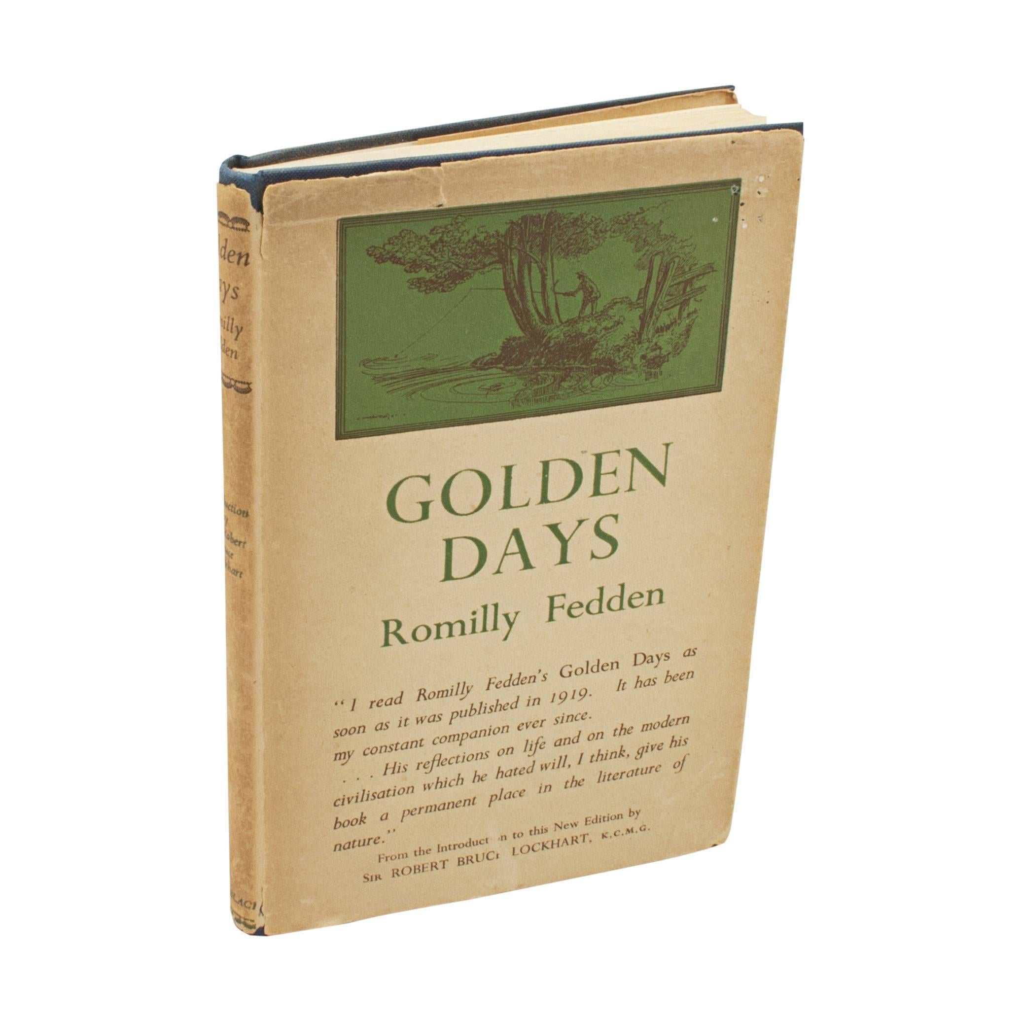 Vintage fishing book, golden days by Romilly Fedden
A good 1949 (2nd edition) angling book by Romilly Fedden entitled 'Golden Days' and printed in Great Britain by The bowering Press, Plymouth. This is a hard back copy with original blue cloth