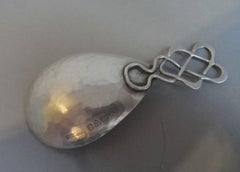 Very Rare Caddy Spoon Made in Chester by the Keswick School of Industrial Art