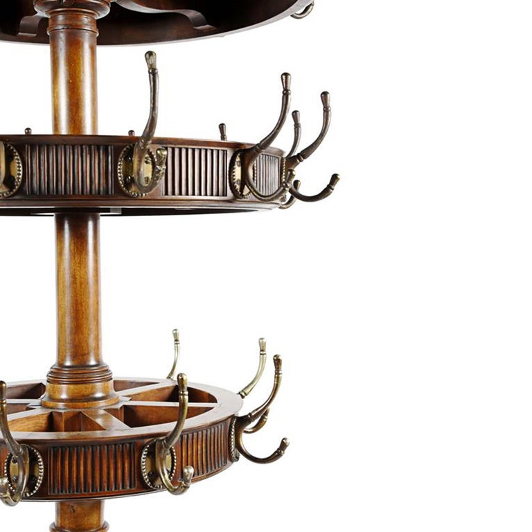 Revolving ThreeTier Coat Rack For Sale at 1stdibs