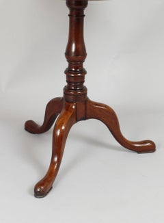 George III Period Mahogany Tripod Table