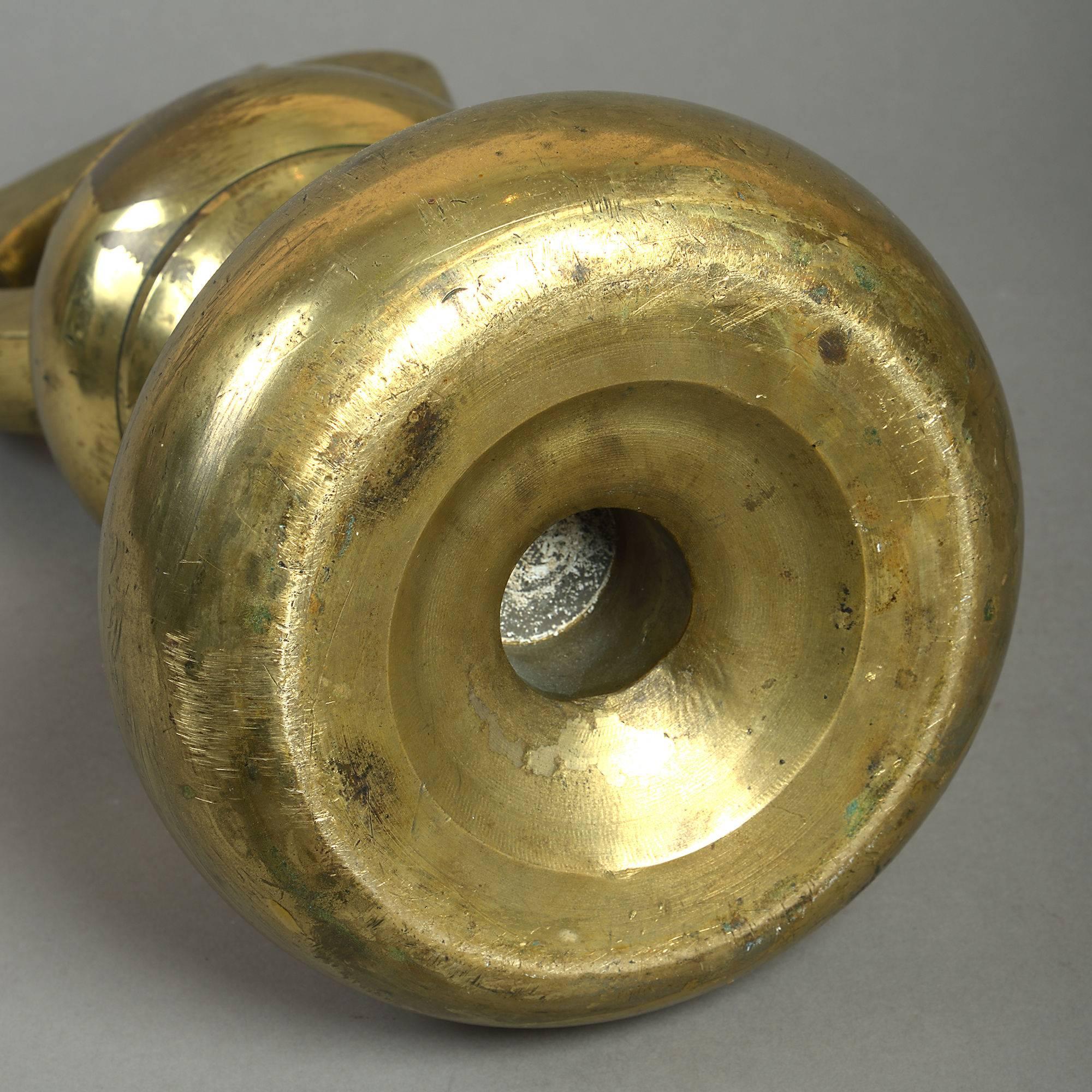 English 19th Century 56lb Brass Weight
