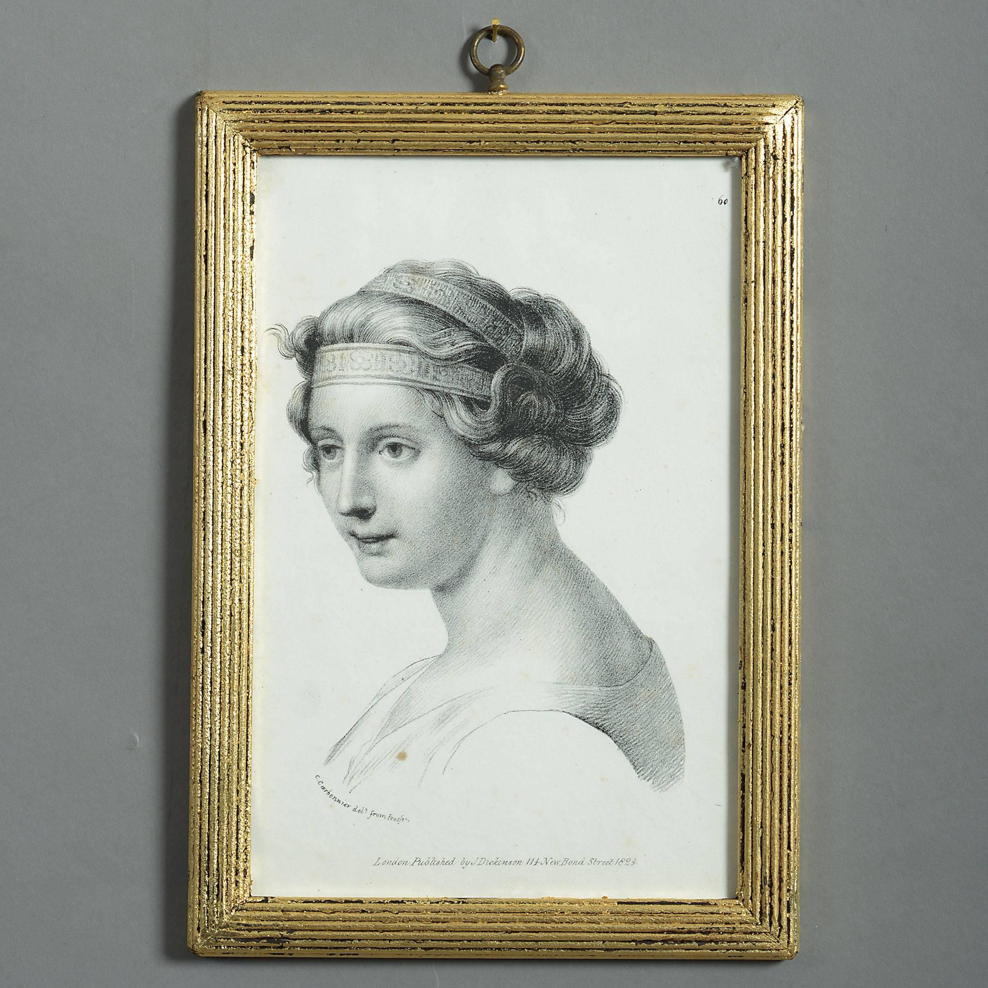 12 Early 19th Century Portrait Etchings in the Classical Manner In Good Condition In London, GB