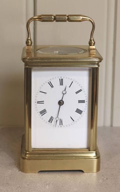 Large Drocourt Carriage Clock in Case