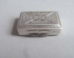 George IV. Vinaigrette, hergestellt 1823 in Birmingham von John Bettridge