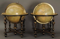 Superb Pair of Delamarche Table Globes
