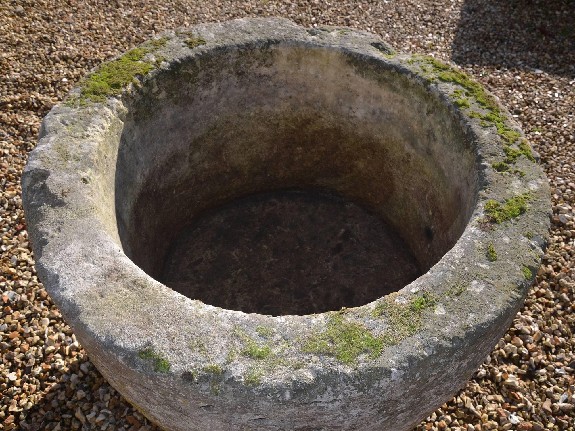 Mid-18th Century Large 18th Century Circular Stone Trough For Sale