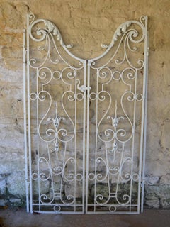 Pair of Wrought Iron Garden Gates in the Rococo Taste