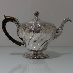 18th Century Antique Silver Portuguese Teapot, circa 1770