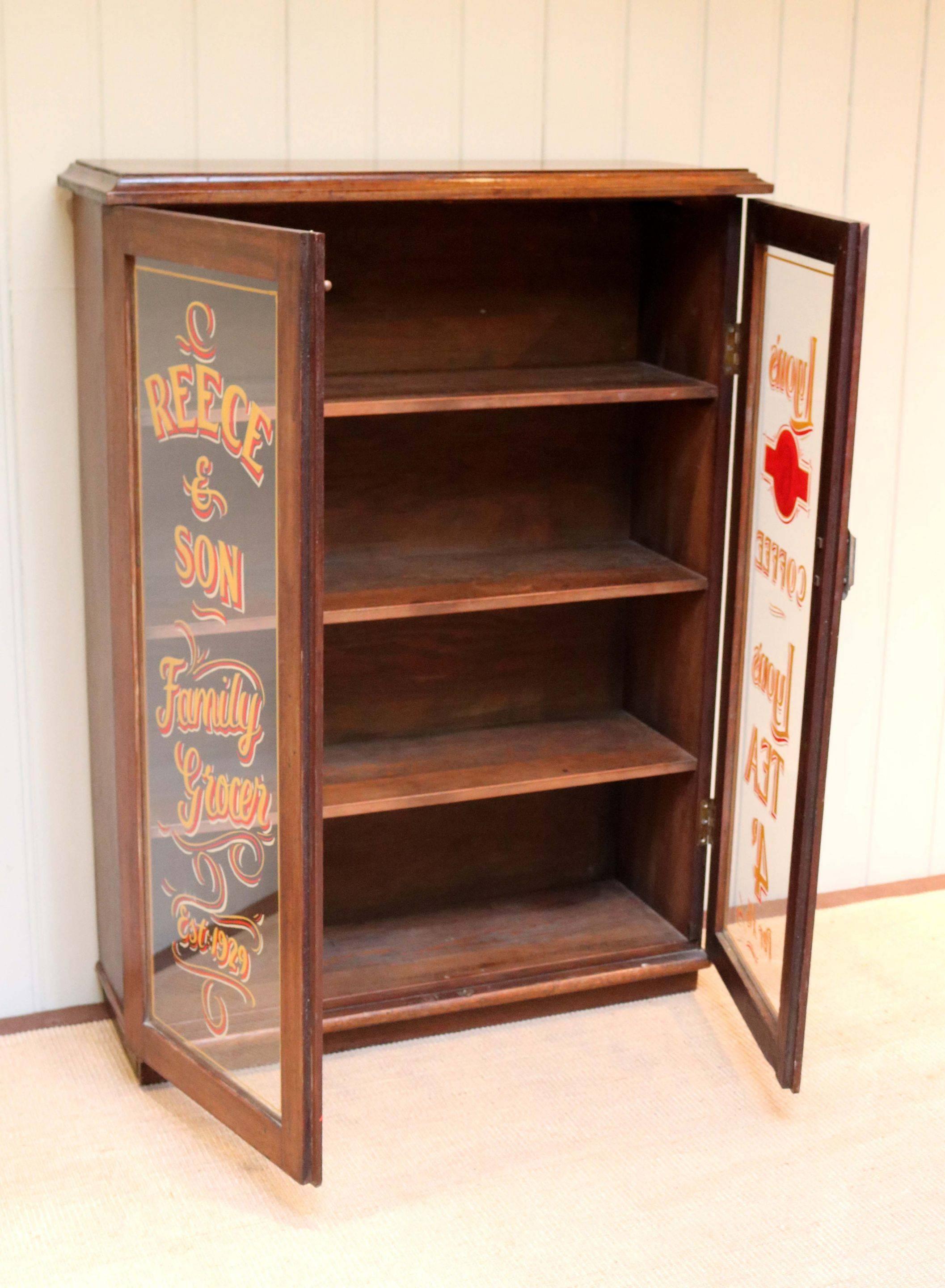 Early 20th Century Mahogany Two-Door Shop Display Bookcase For Sale