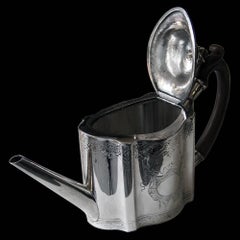 Newcastle Georgian Bright Cut Teapot and Stand