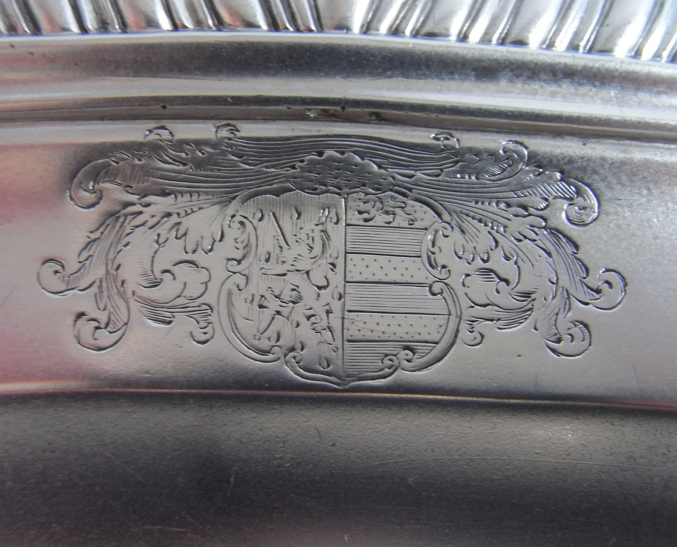 Anglais Plat à viande ou plat de service George IV par Richard Sibley, Londres, 1825, en vente