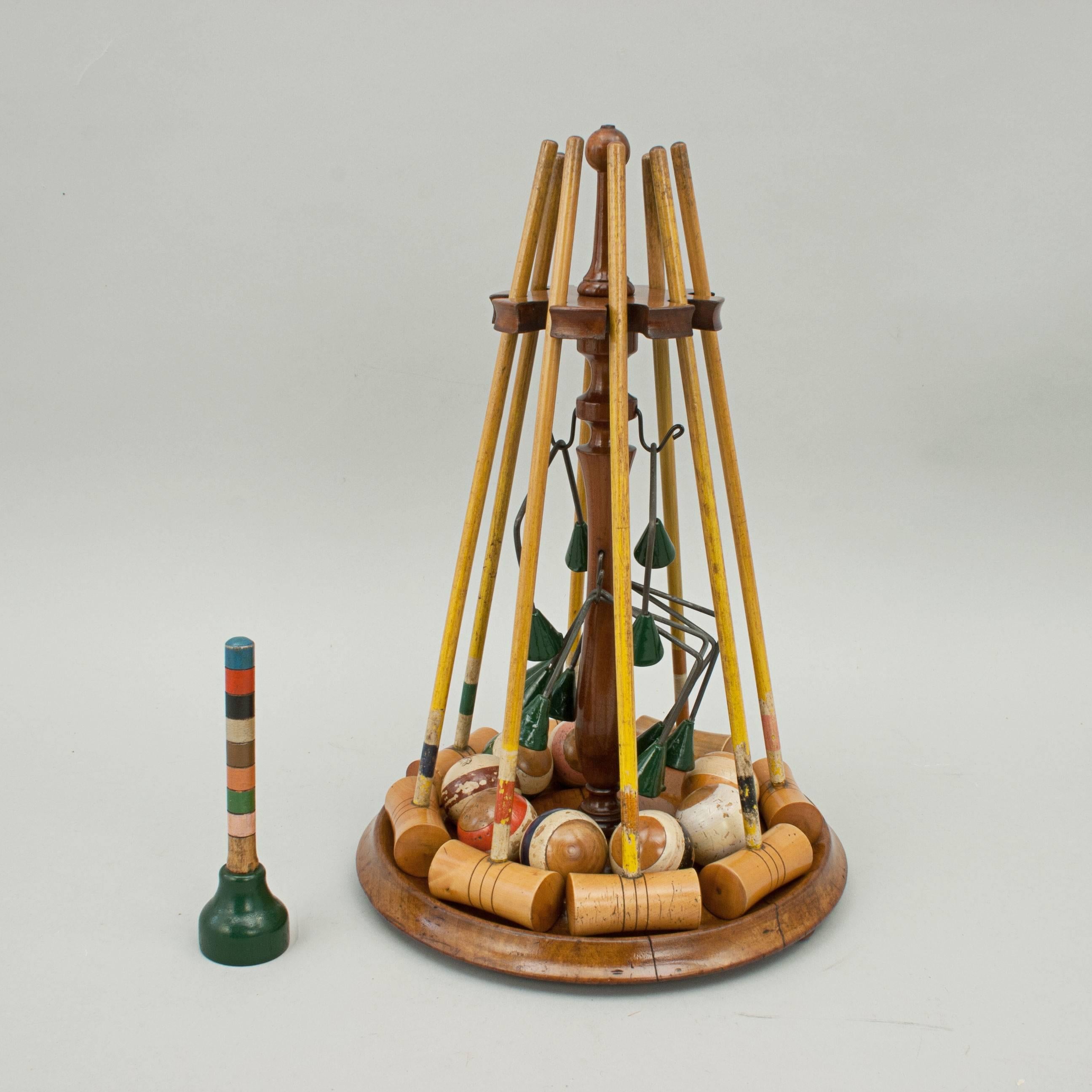 British Tabletop Croquet Set