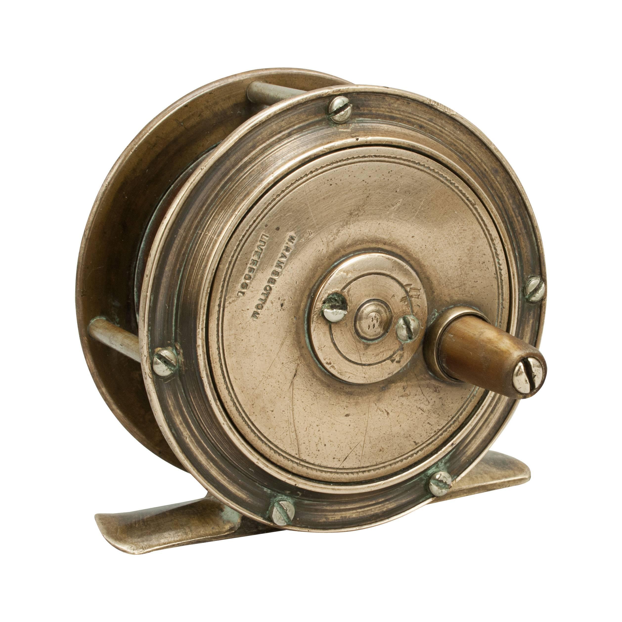 Late 19th Century Brass Multiplier Fishing Winch