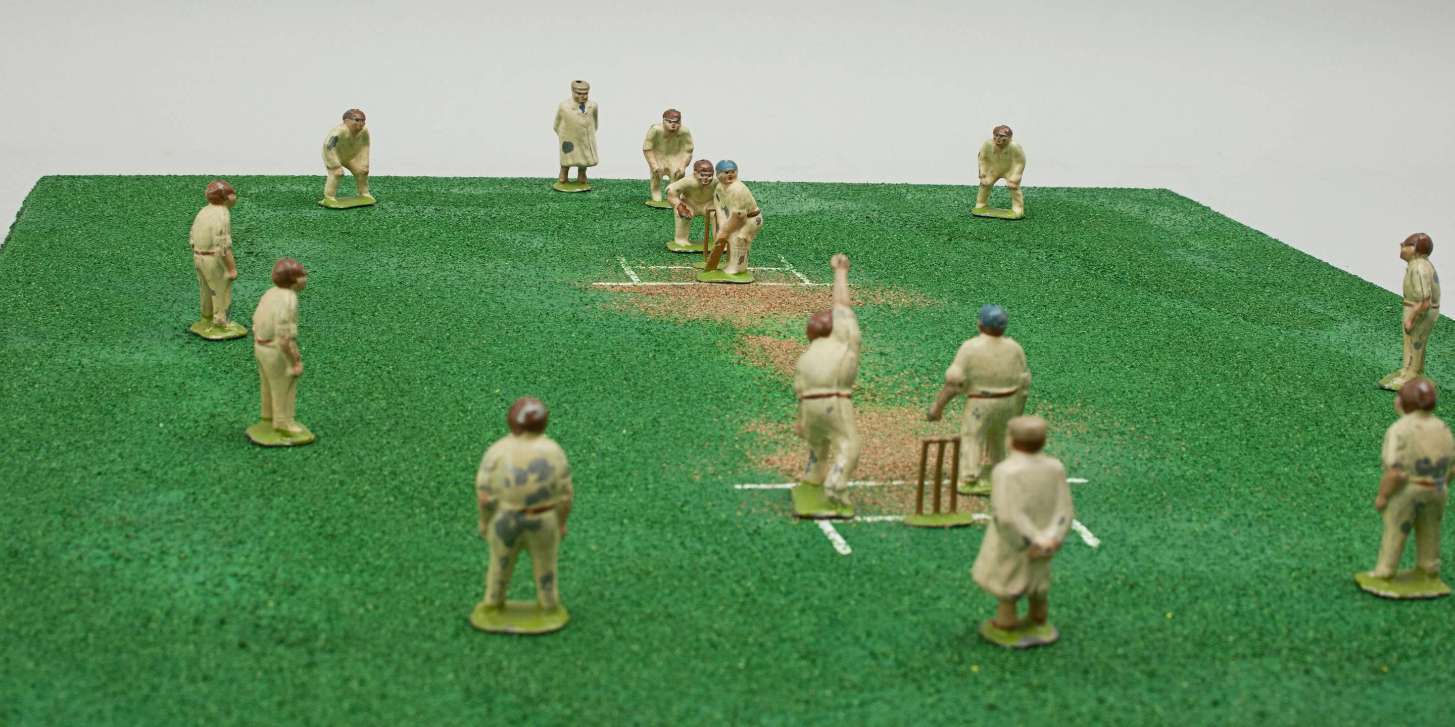 miniature cricket figures