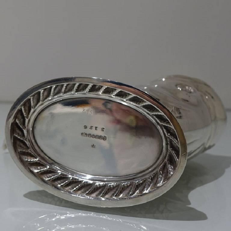 Victorian Silver Plate Fish Formed Spoon Warmer, circa 1885 James Dixon & Sons For Sale 2