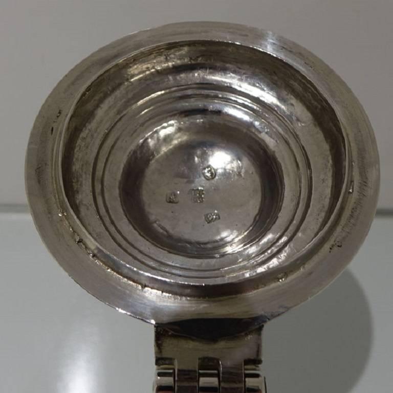  Antique Sterling Silver George III Tankard and Cover William and Robert Peaston For Sale 2