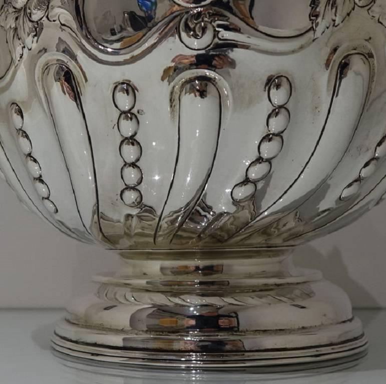 Sterling Silver Edwardian Rose Bowl Chester 1902 George Nathan & Ridley Hayes In Excellent Condition In 53-64 Chancery Lane, London
