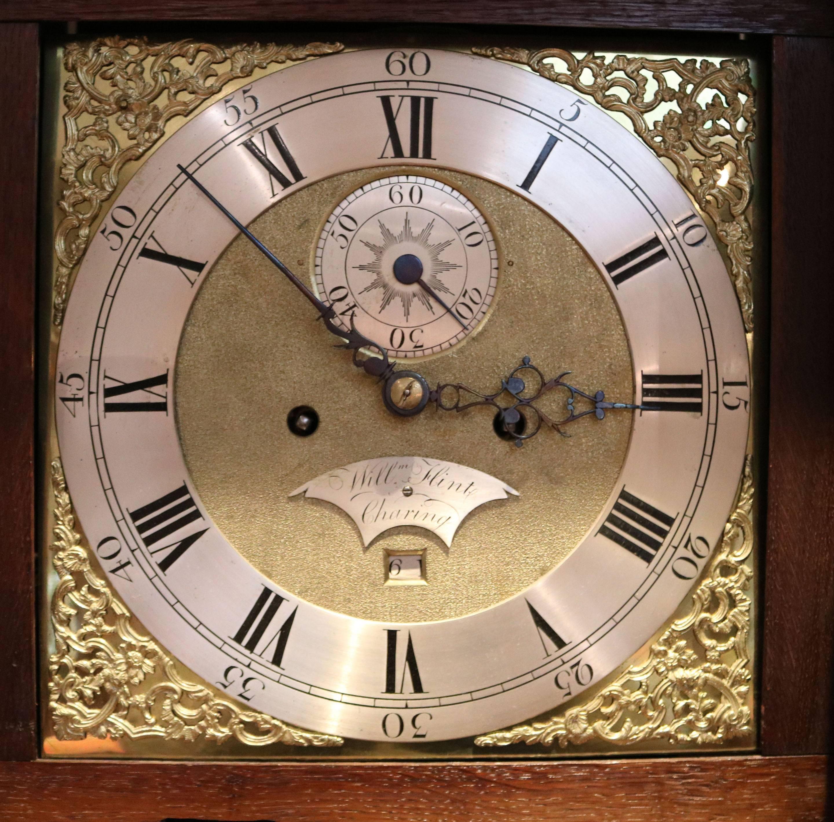 Small 18th Century 8 Day Longcase Clock For Sale 1