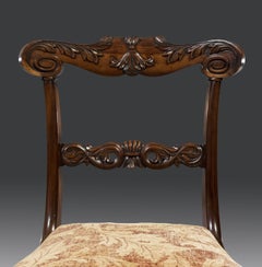 Set of Six George IV Period Carved Gonzalo Alves Dining Chairs