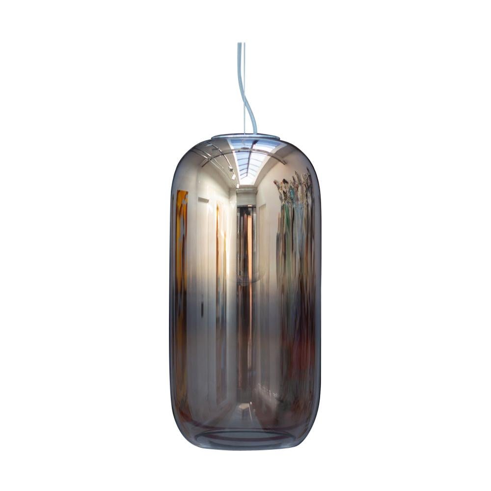 For Sale: Gray (Chrome) Artemide Gople Suspension Lamp by Bjarke Ingels Group