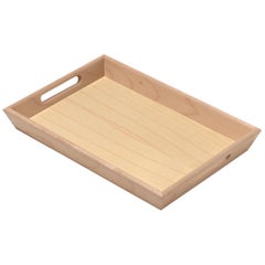 Gae Aulenti Vassoio Wooden Tray with Handles 26x18 for Bottega Ghianda