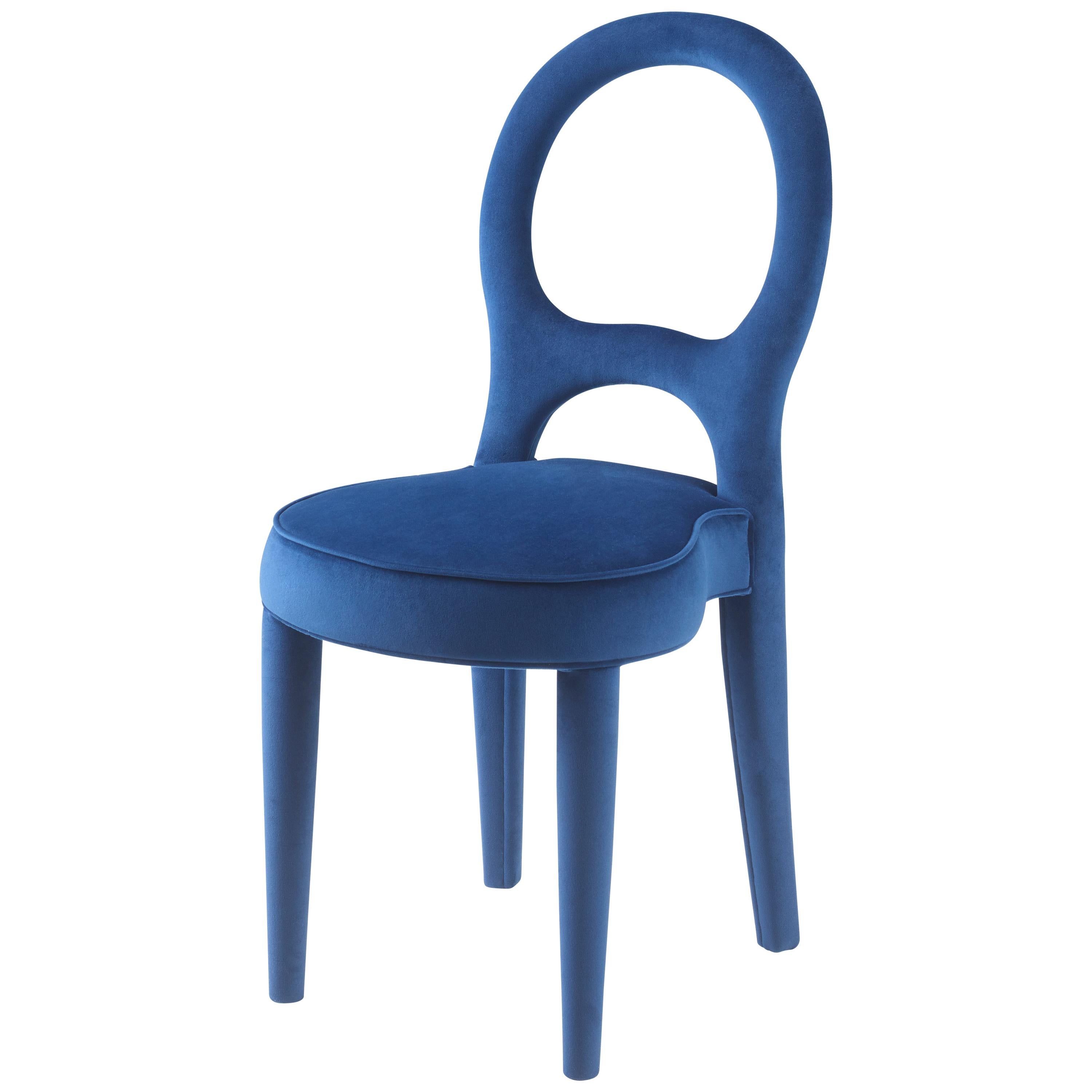 For Sale: Blue (rainbow 3.jpg) Promemoria Bilou Bilou Chair Covered in Fabric by Romeo Sozzi