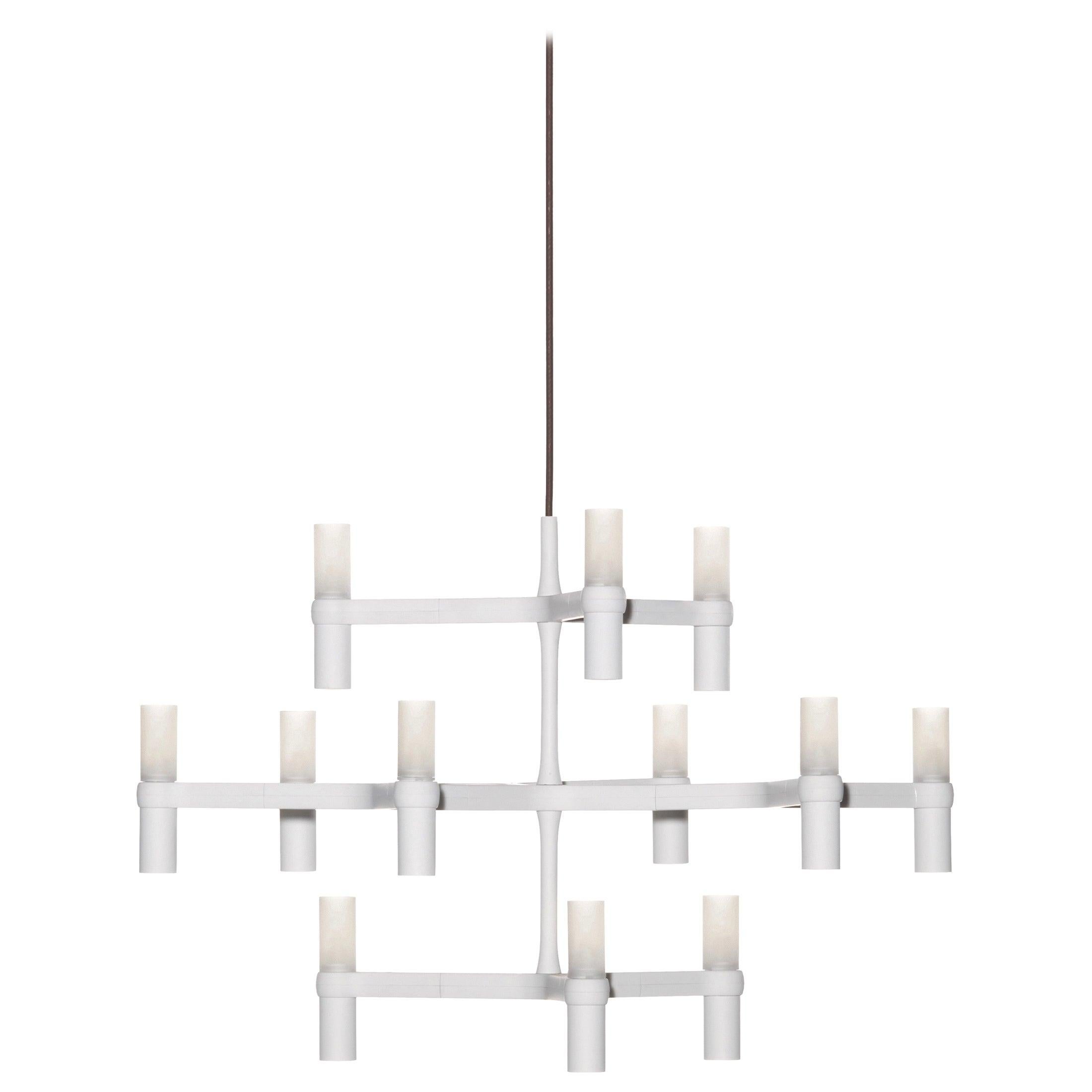 For Sale: White (White ) Nemo Crown Minor Dimmable Pendant Chandeliers by Jehs + Laub