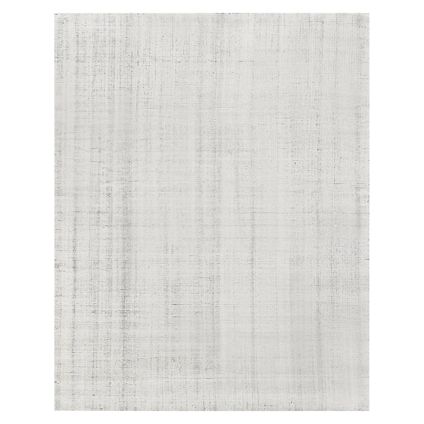 For Sale: Multi (Distressed Wool Ivory/Charcoal) Ben Soleimani Distressed Wool Rug 9'x12' 4
