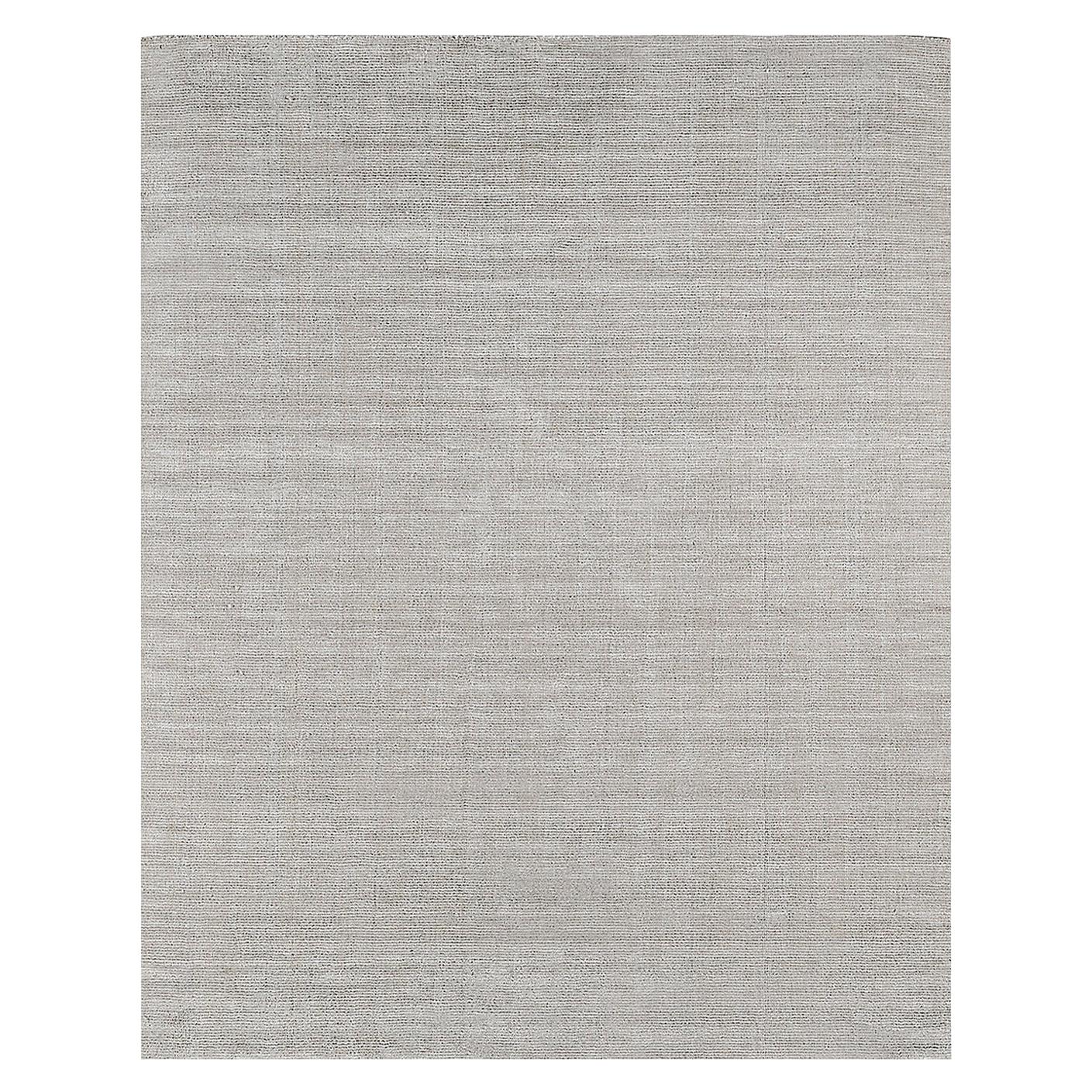 For Sale: Silver (Distressed Wool Platinum) Ben Soleimani Distressed Wool Rug 9'x12' 4