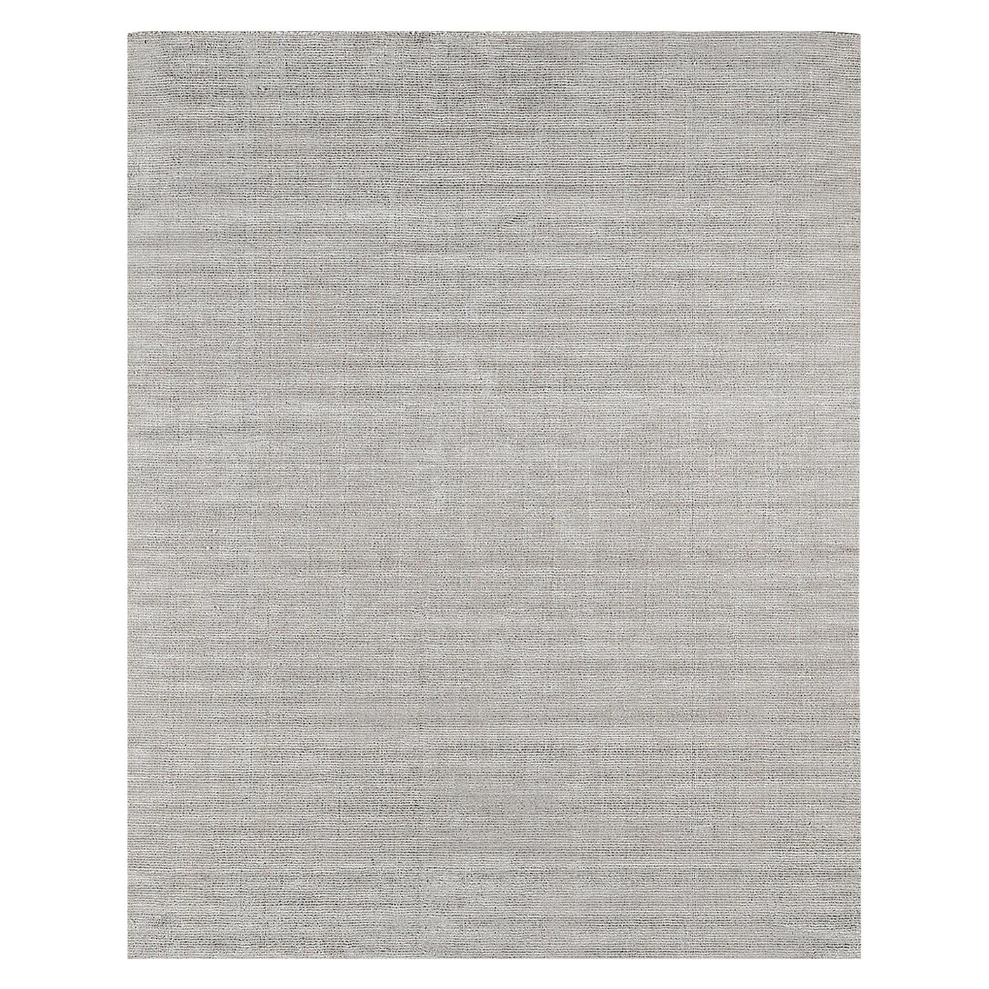 For Sale: Silver (Distressed Wool Platinum) Ben Soleimani Distressed Wool Rug 8'x10'