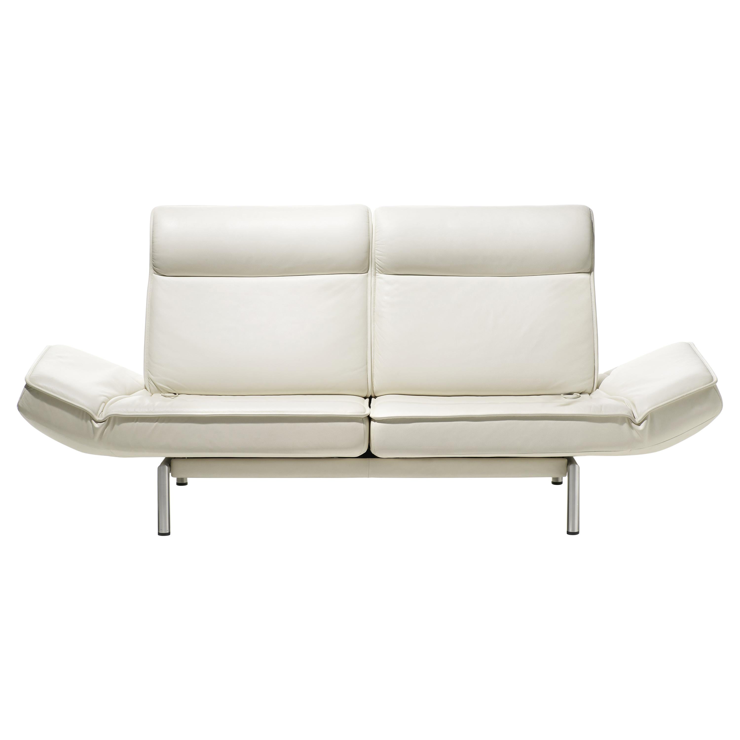 En vente : White (Snow) Canapé ou fauteuil moderne réglable en cuir DS-450 de De Sede