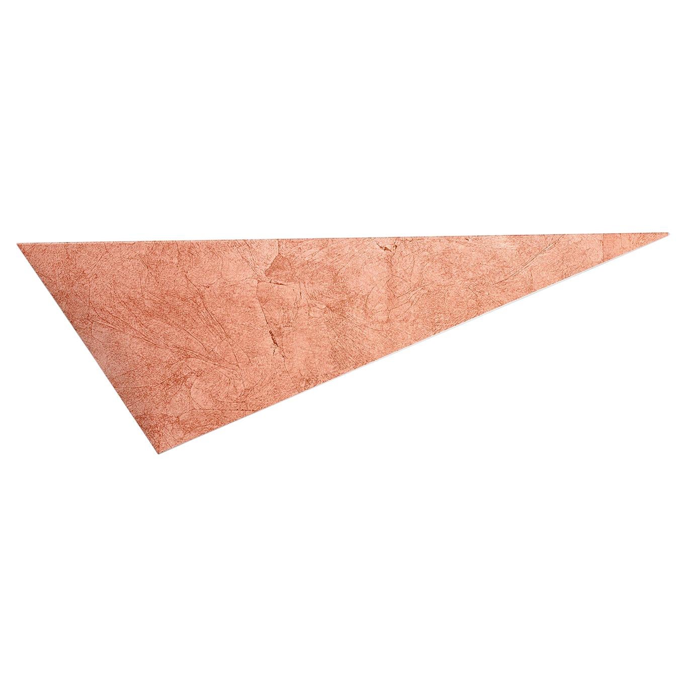 For Sale: Brown (Copper Leaf) Opinion Ciatti Henry III Triangular Wall Shelf Left