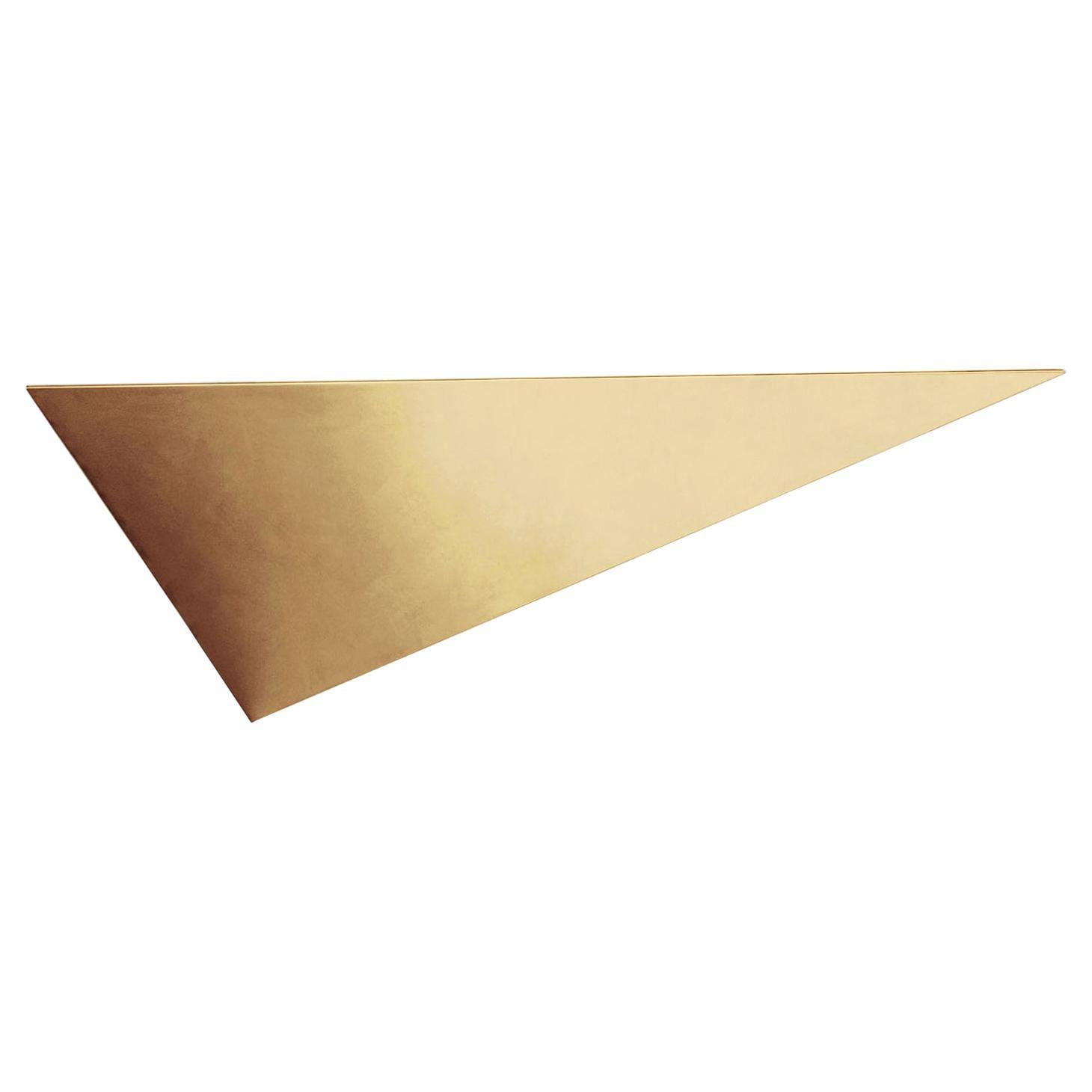 For Sale: Gold (Gold Leaf) Opinion Ciatti Henry III Triangular Wall Shelf Left