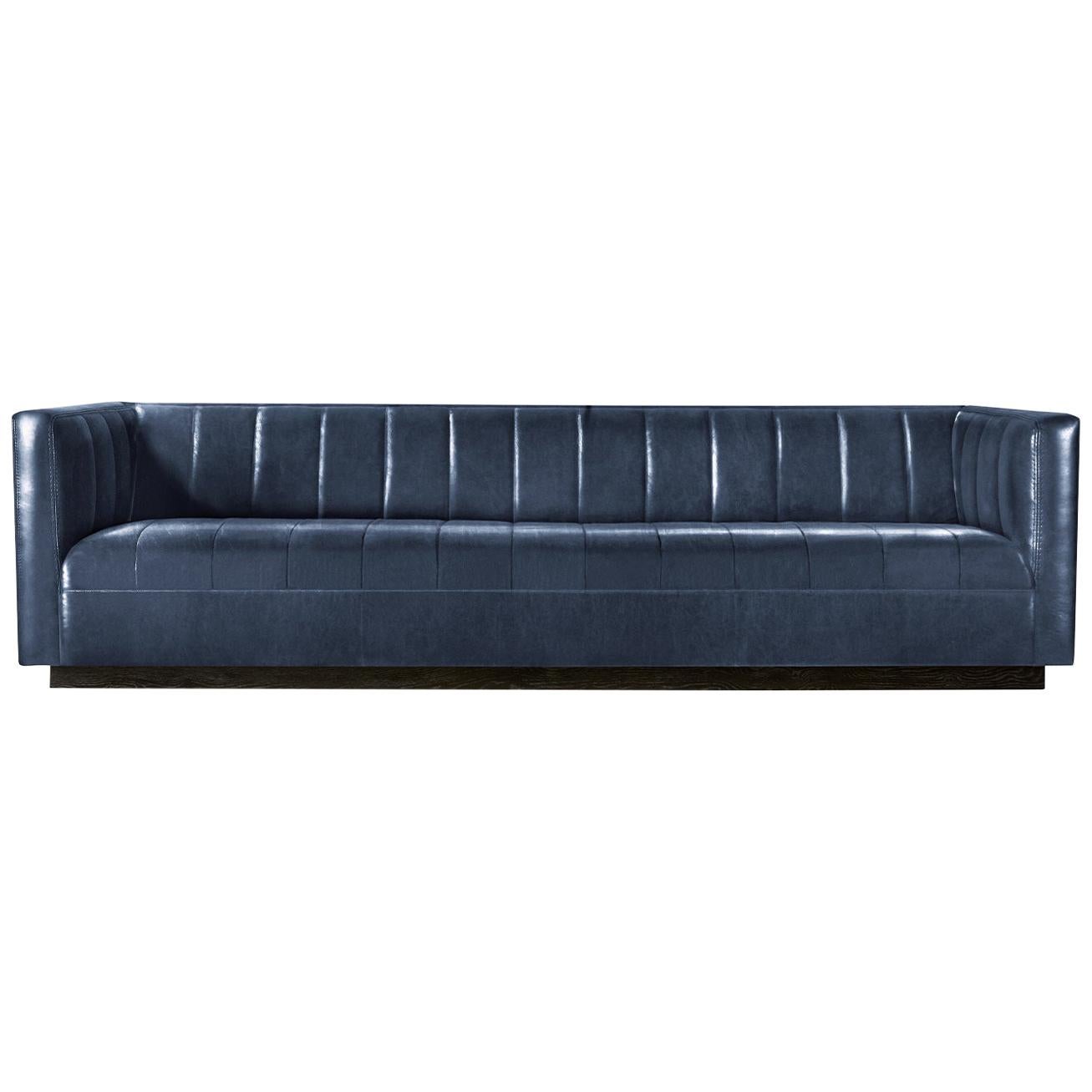 For Sale: Blue (Refined Saddle Slate) Ben Soleimani Palmer Sofa Large