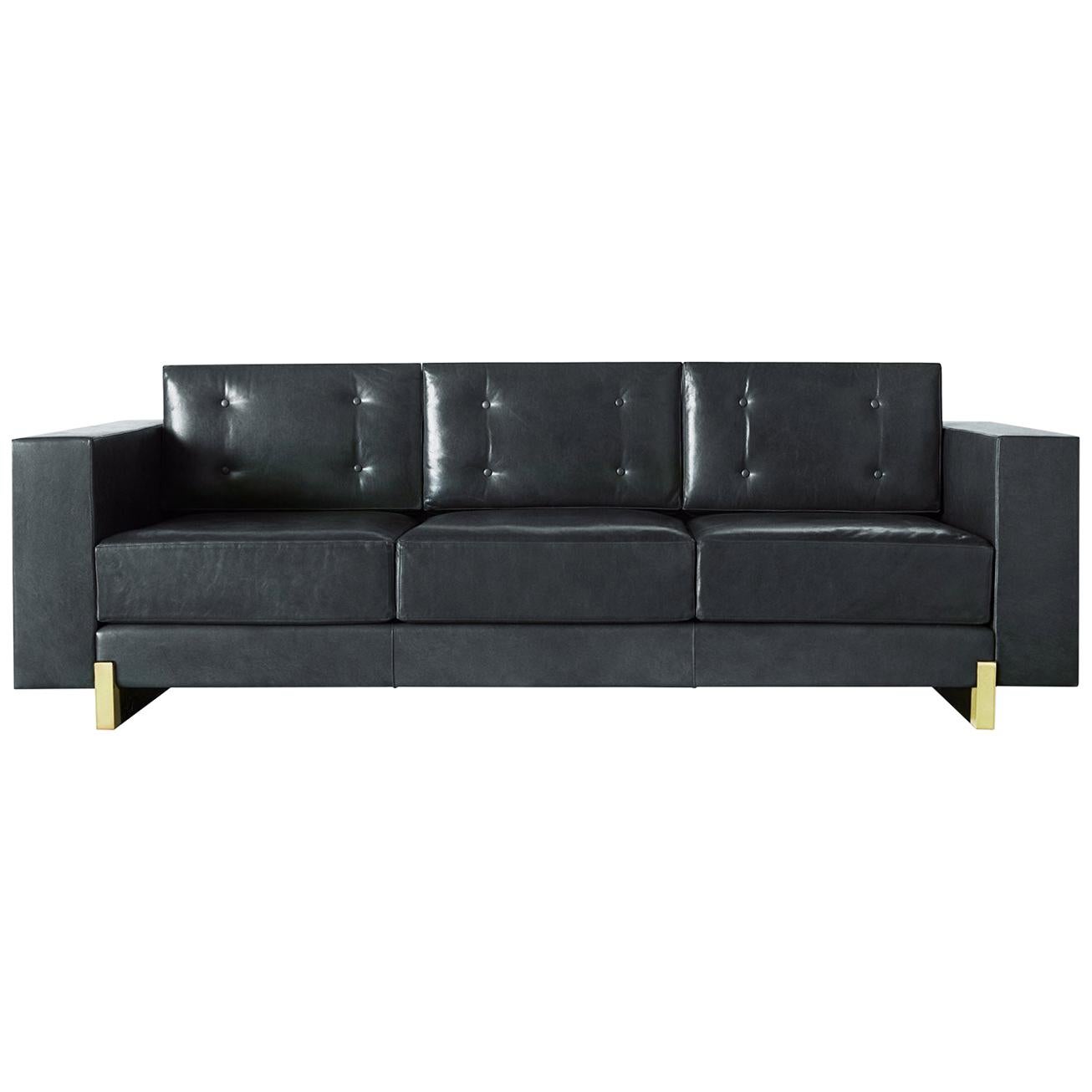 For Sale: Blue (Refined Saddle Slate) Ben Soleimani Oakes Sofa Medium