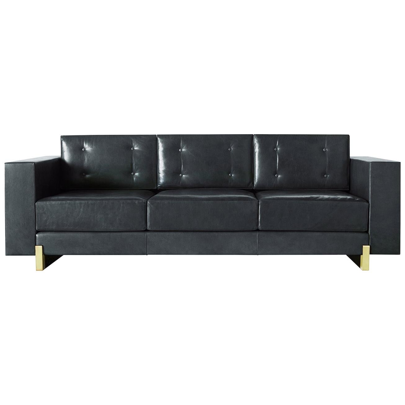 For Sale: Blue (Refined Saddle Slate) Ben Soleimani Oakes Sofa Large