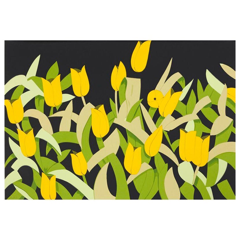 Gelbe gelbe Tulpen – Zeitgenössisch, 21. Jahrhundert, Siebdruck, limitierte Auflage, Katz